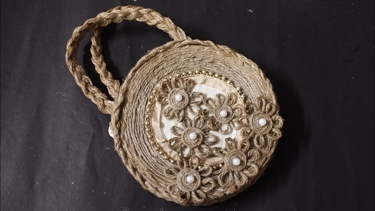 Jute bag making ideas. 🌼 jute craft 🌼