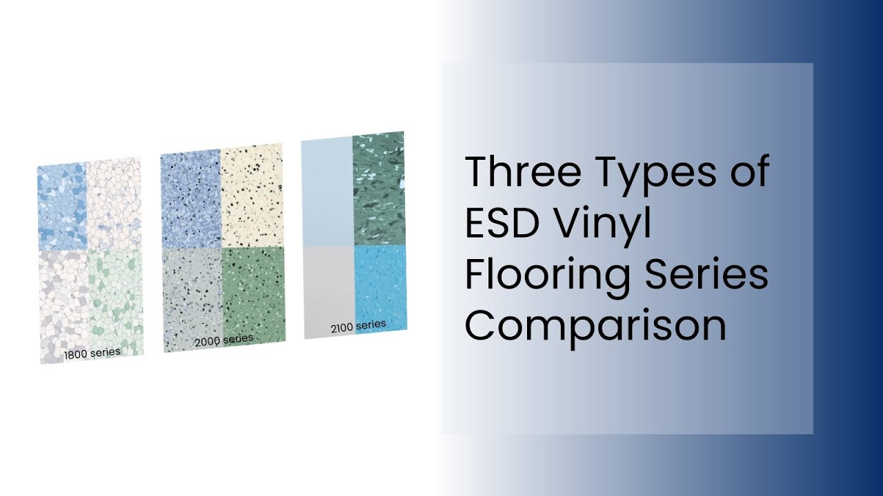 Three Types of ESD Vinyl Flooring Series Comparison