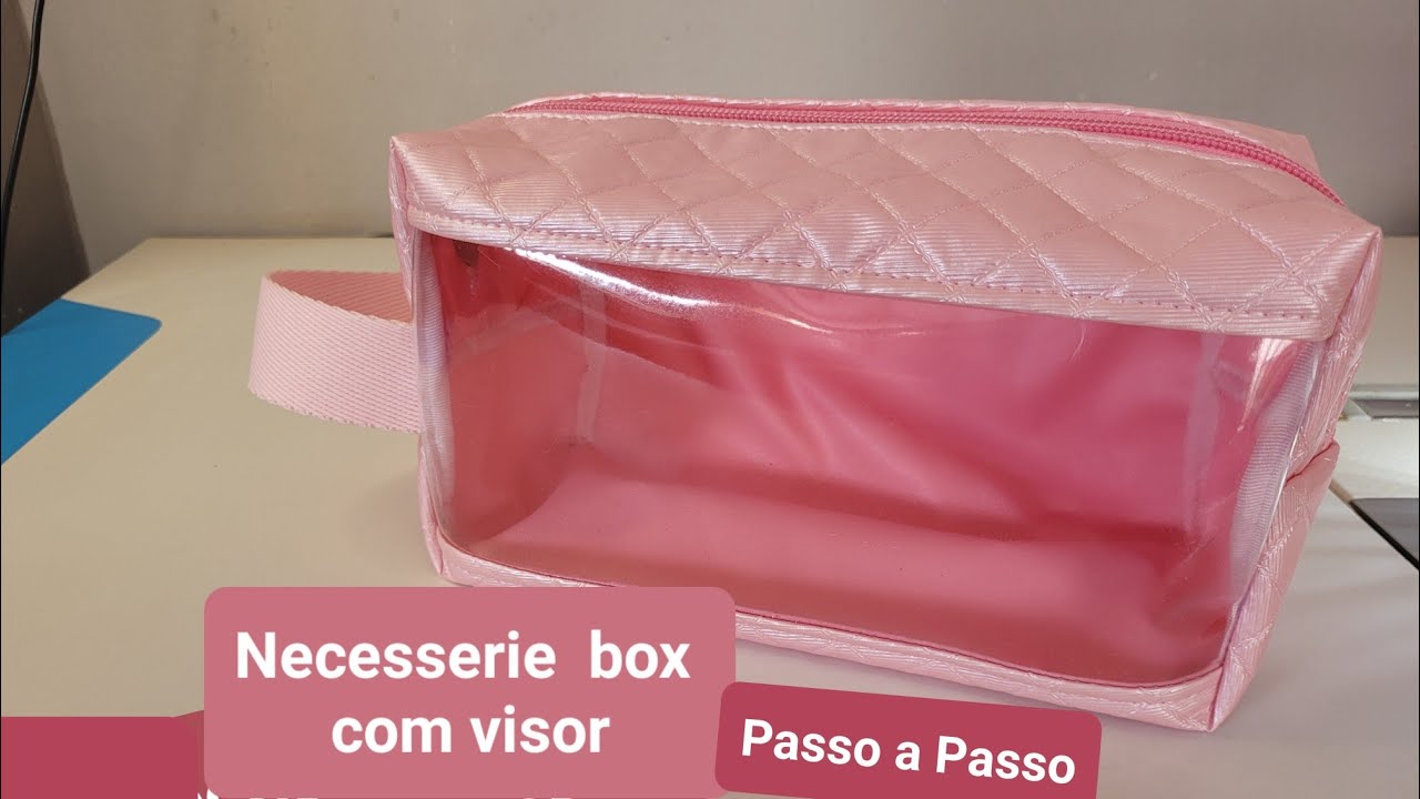 Necesserie box com visor | Passo a Passo com medidas | fácil de fazer