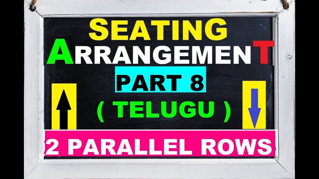 Seating Arrangement Tricks in Telugu | Seating Arrangement Tricks for Bank PO [Parallel Row] Part-8