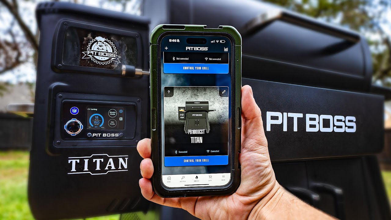 Настройка приложения Pit Boss TITAN и панели управления