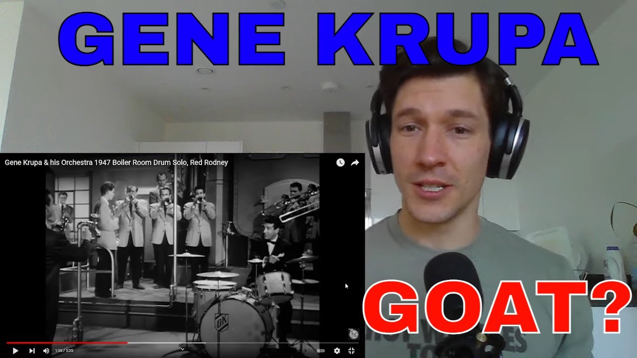 Gene Krupa - Drummer Reacts