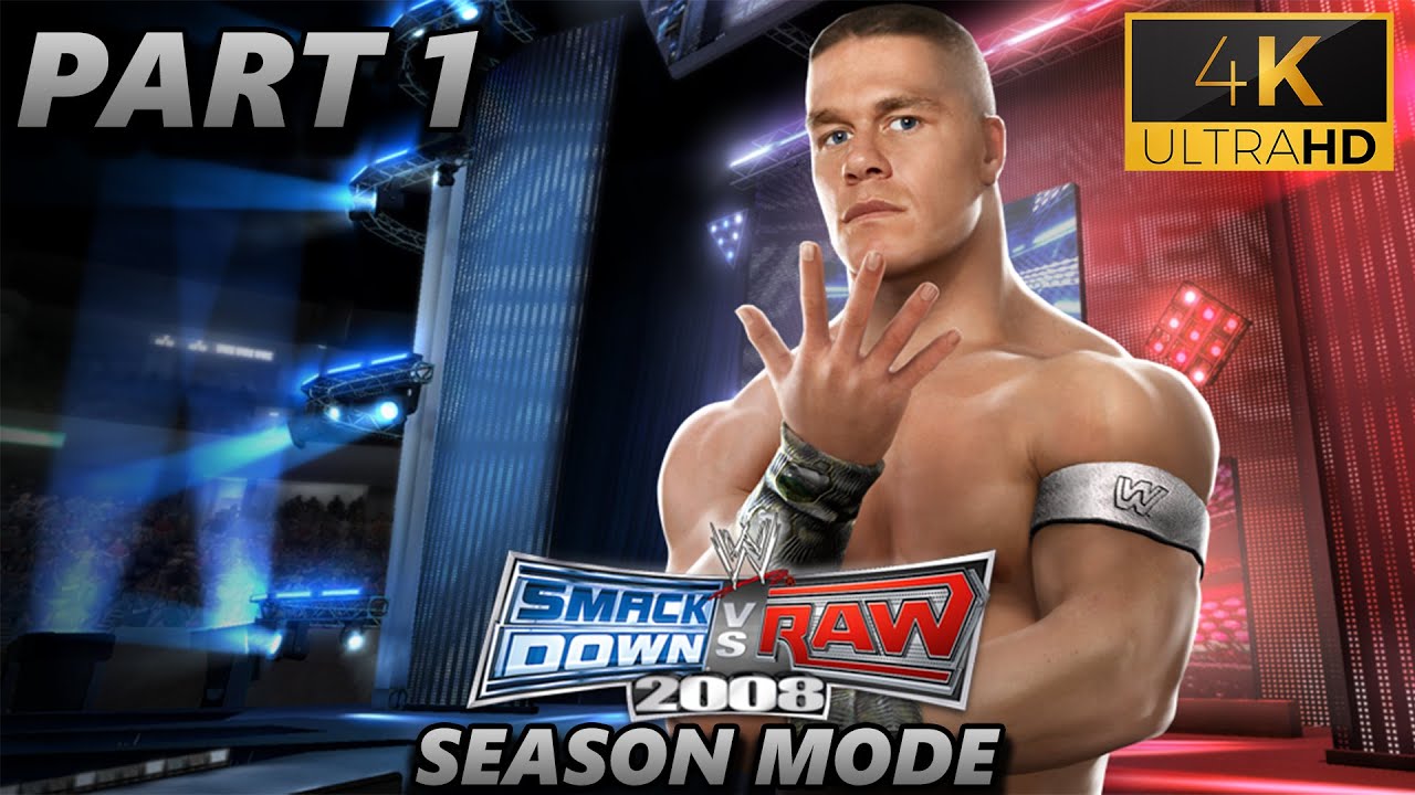 WWE SmackDown vs. Raw 2008: BATISTA -PART 1- -SEASON-  (FULL GAME) 4K