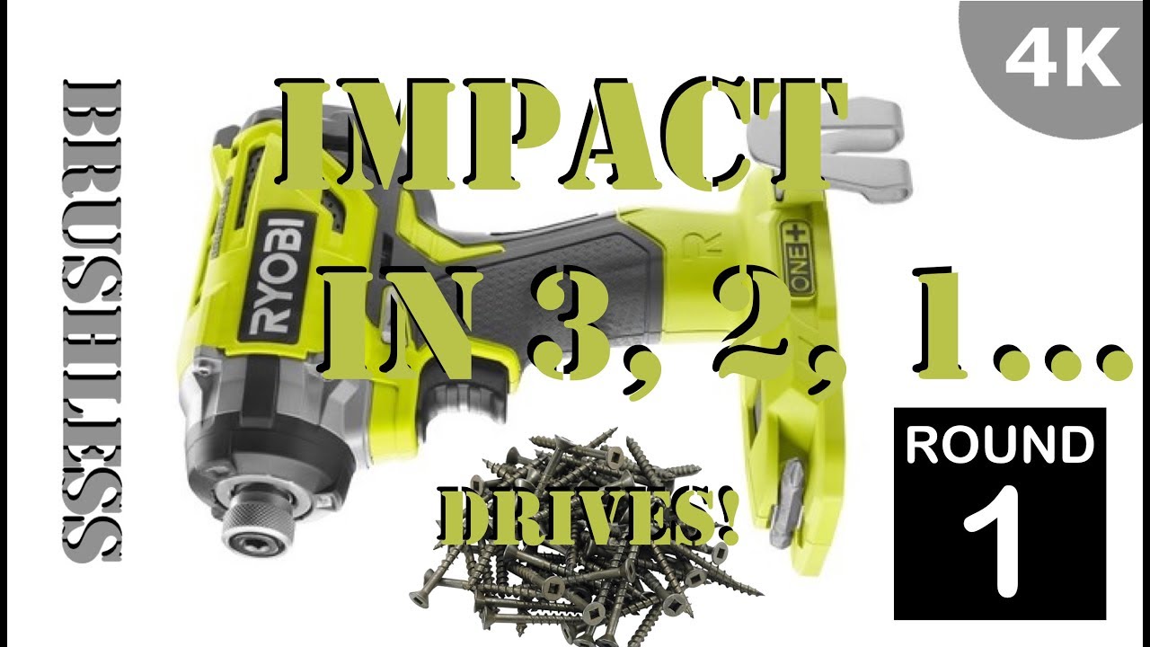 Ryobi Brushless Impact Driver Driving! - P238 (1 of 2) in 4K