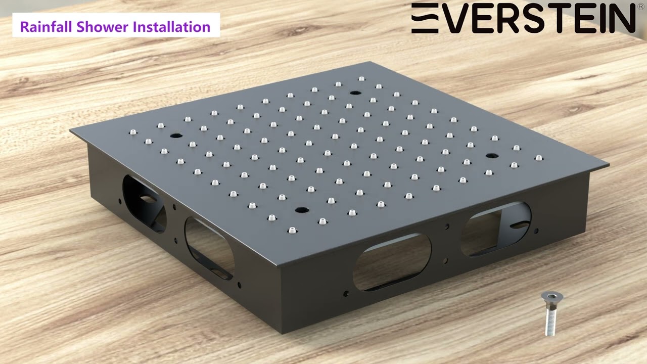 EVERSTEIN | M6378BLI | Luxury LED Thermostatic Shower System with Led Light Installation Guide Video
