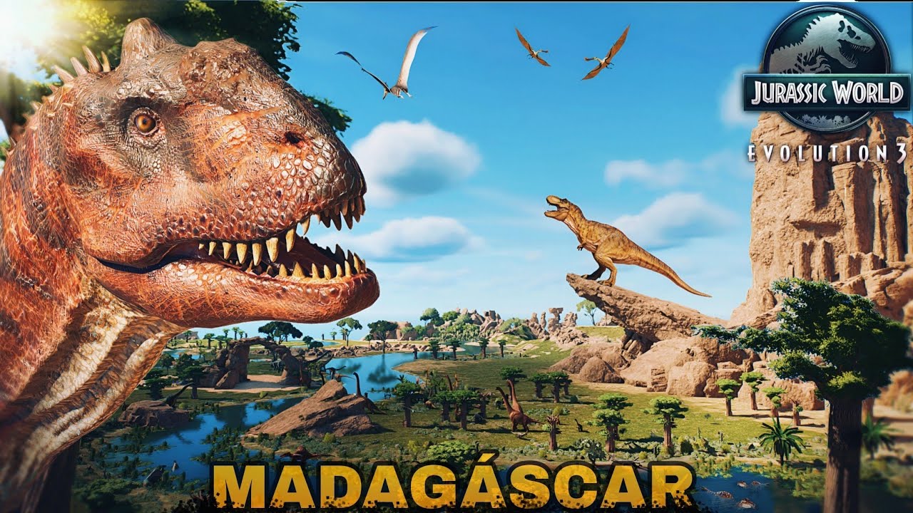 Dinosaurs in Madagascar Island | Jurassic World Evolution 3 Cinematic