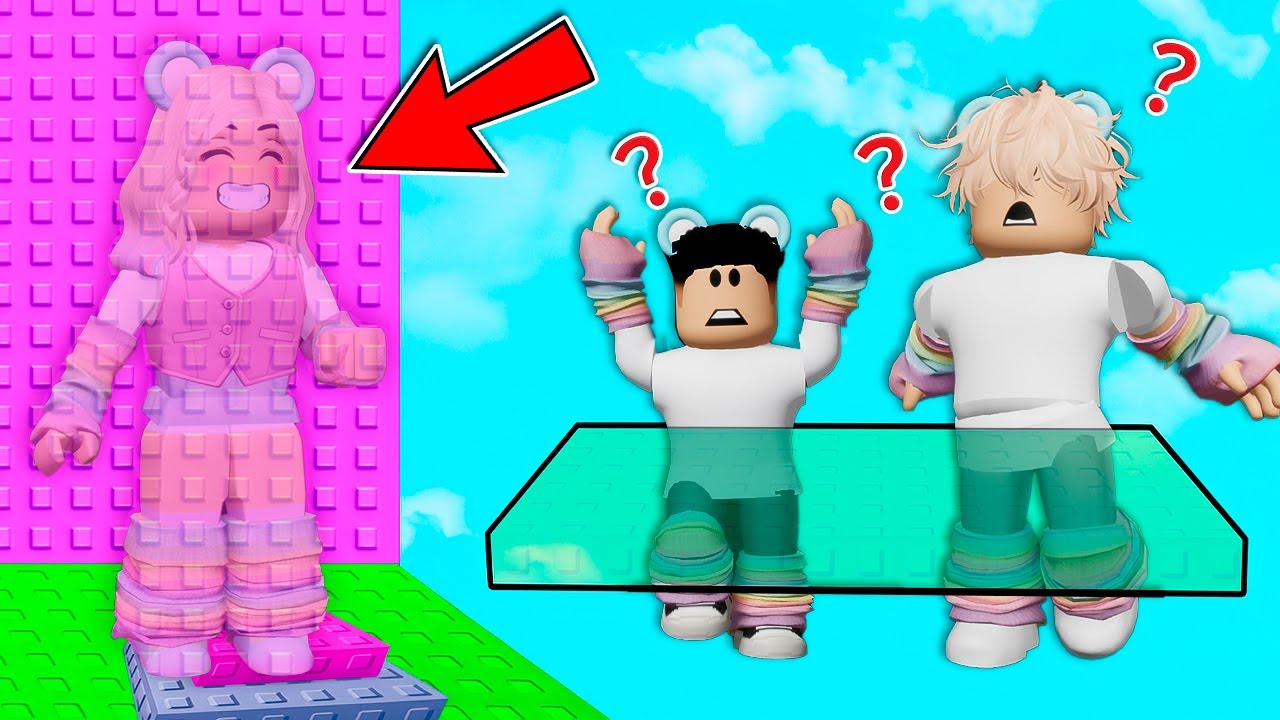 TROLLANDO MEU IRMÃO E MEU FILHO na TORRE CAMUFLAGEM do ROBLOX