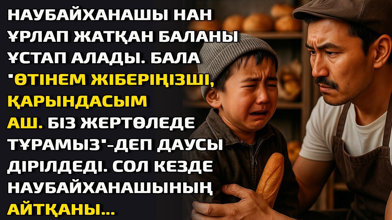 НАУБАЙХАНАШЫ НАН ҰРЛАП ЖАТҚАН БАЛАНЫ ҰСТАП АЛАДЫ. БАЛА 