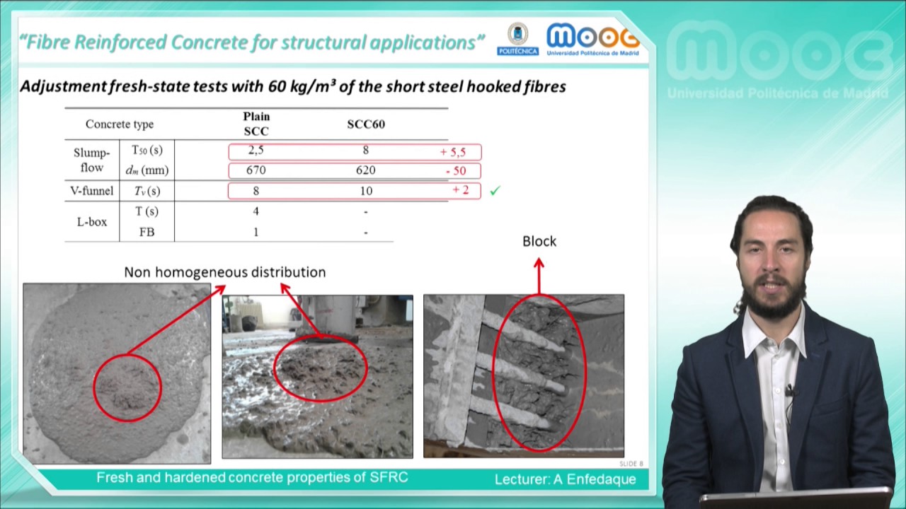MOOC FRC 3.1: Fresh and hardened concrete properties of SFRC