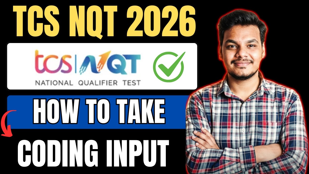 How to Take Coding INPUT in TCS Exam | TCS Coding Questions Input Problem | TCS NQT Input in Coding