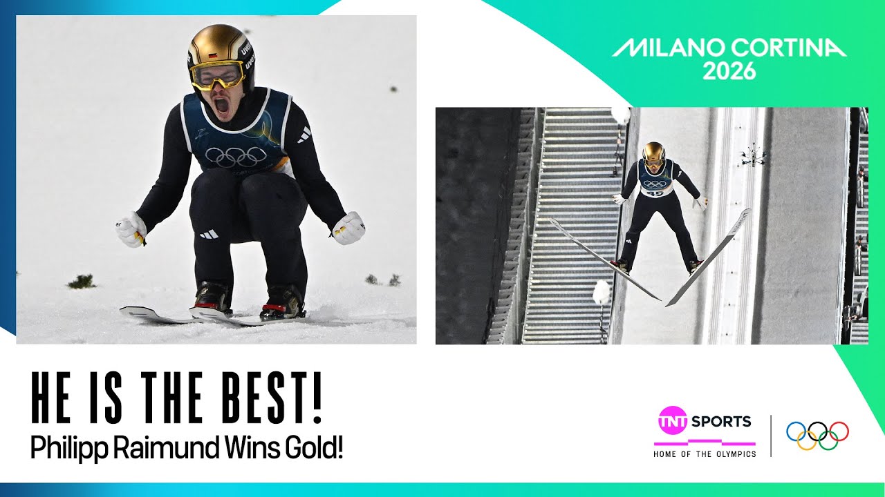 Philipp Raimund WINS GOLD for Germany in the men's Ski Jump Normal Hill 🥇 | Winter Olympics 2026