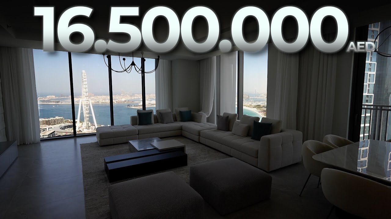 Touring an $4,500,000 PENTHOUSE with FULL SEA VIEW in Dubai