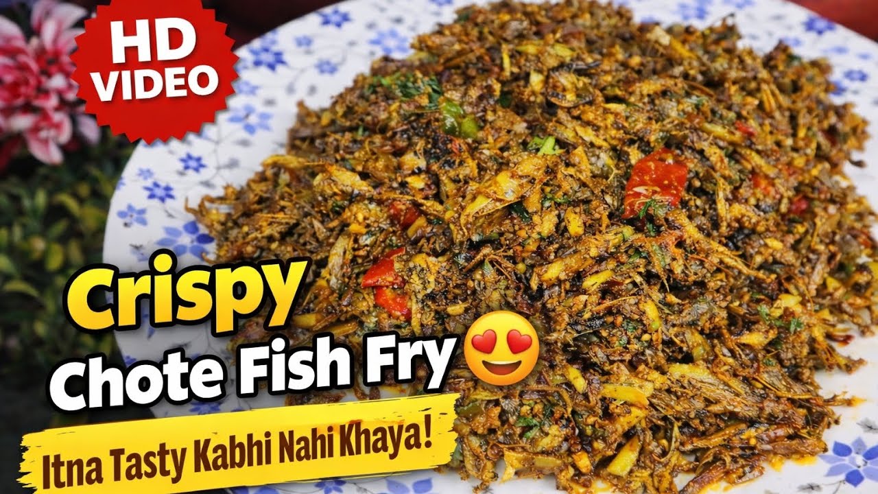 Crispy Chote Fish Masala Dry Fry | Small Fish Fry Recipe | Super Tasty Fish Fry