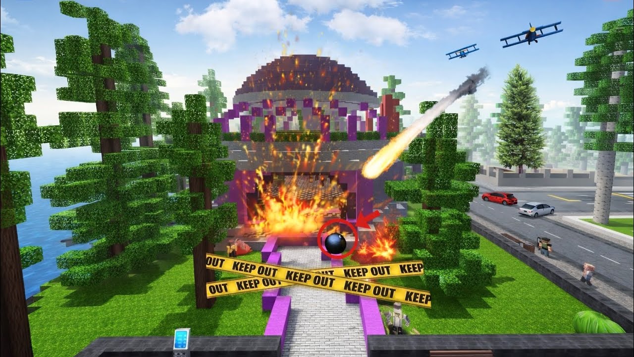 School Party Craft - NSANE Dangerous Criminal Bomb Attack Destroys Disco! Police in action😱