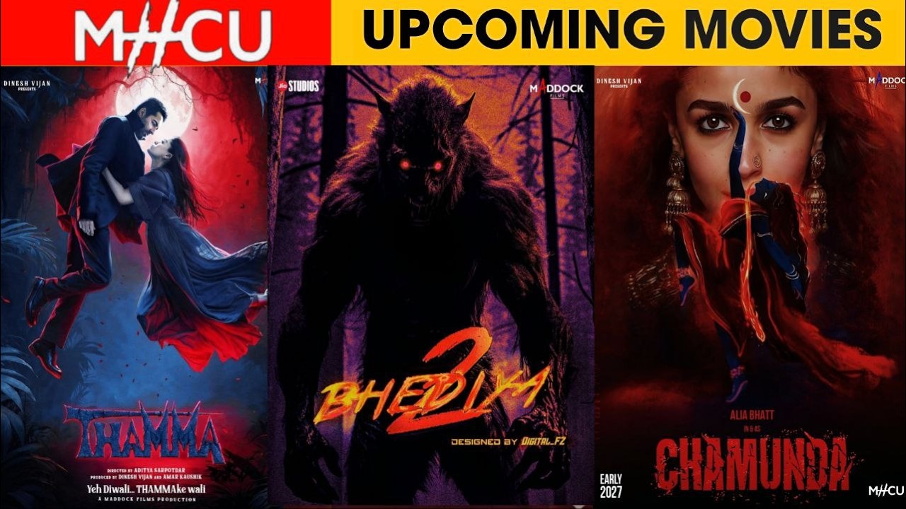 Top 10 Upcoming Maddock Horror Comedy Universe (MHCU) All Movies List 2025-28 Cast & Details