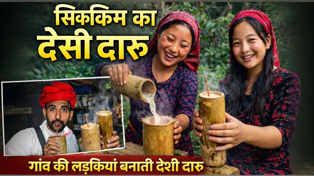 सिक्किम का देसी दारू - गांव को लड़कियां क्यों बनाती हे दारू ? sikkim deshi wine 
