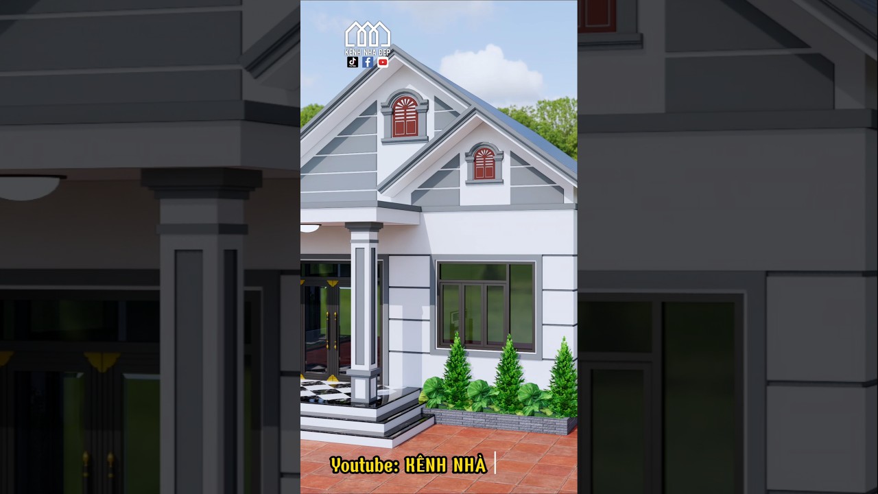 Nhà cấp 4 đẹp từng centimet có video chi tiết kích thước