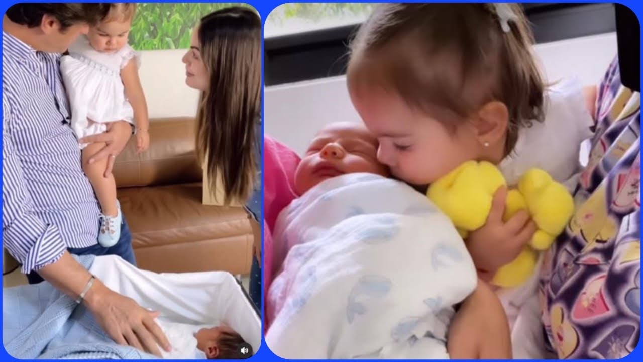 Ximena Navarrete así recibe su hija Ximenita a su hermanito😍un momento muy especial