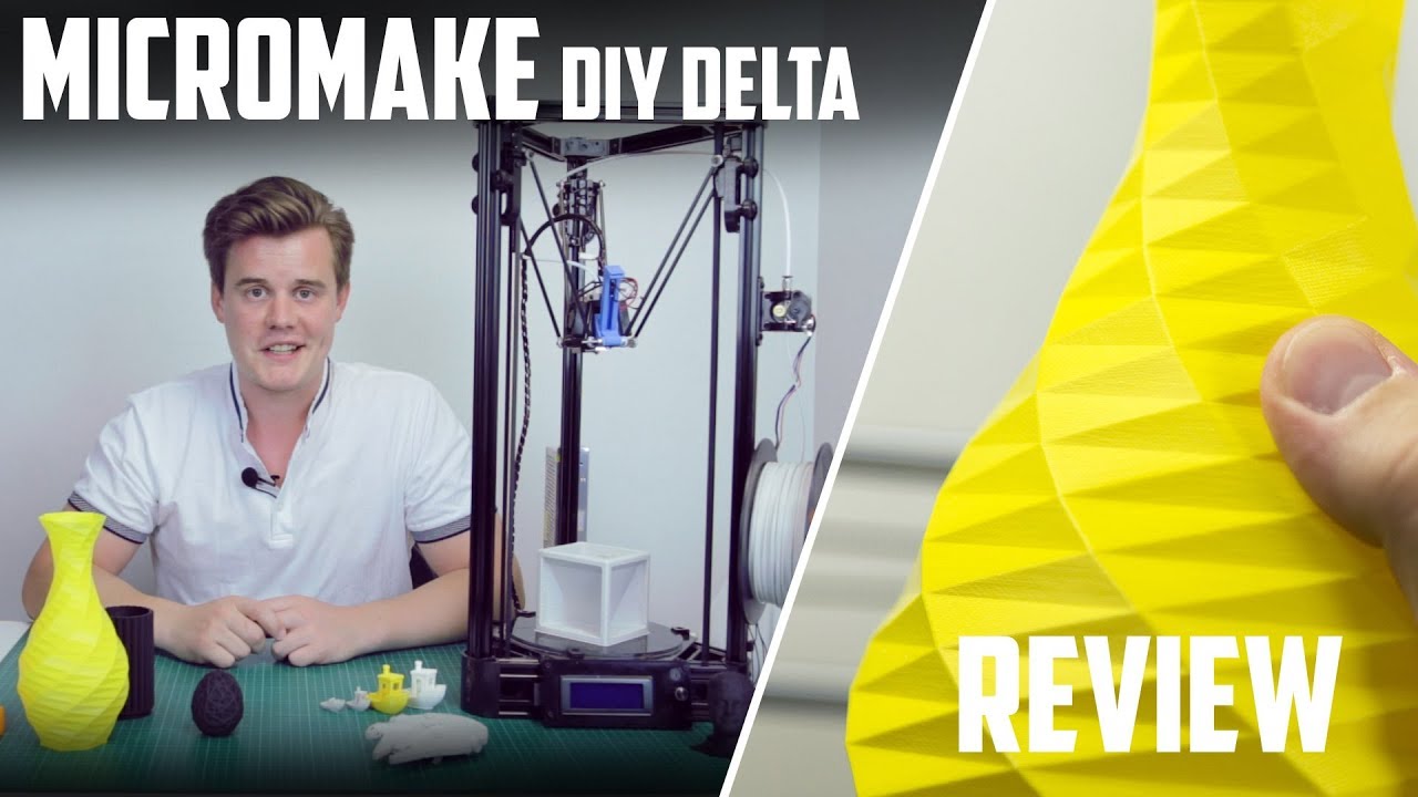 Micromake DIY Delta 3D Printer Review (Micromake D1)