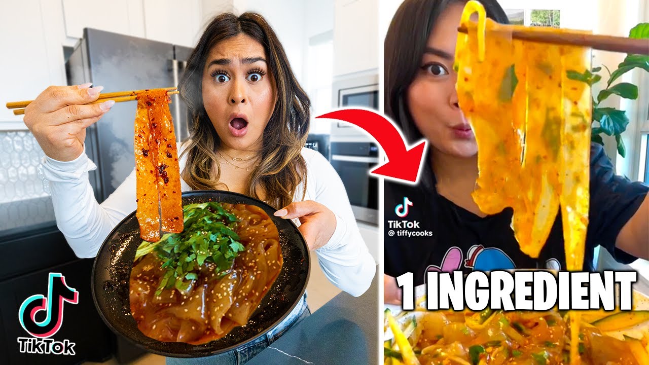 TESTING TikTok Viral 1 Ingredient ONLY Recipes & FOOD HACKS!