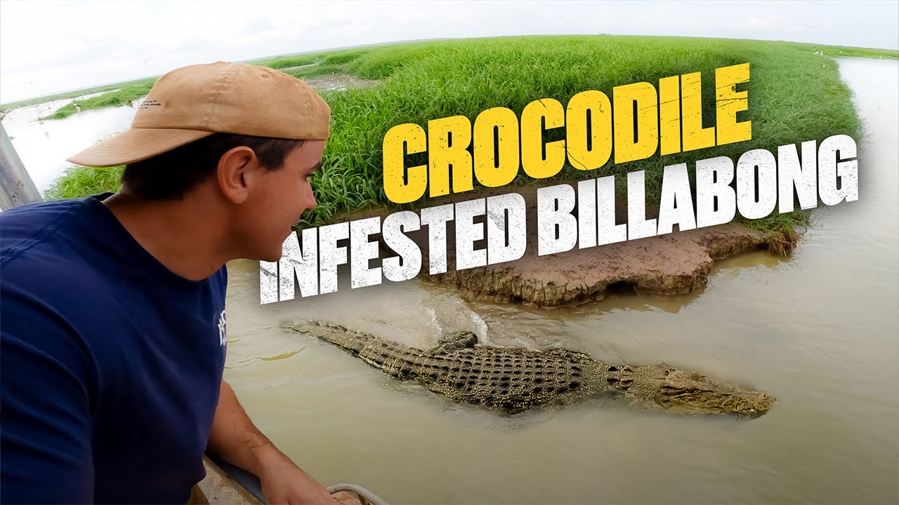 LIVING off a Houseboat on CROC INFESTED Billabong for 24rs! - Northern Territory style