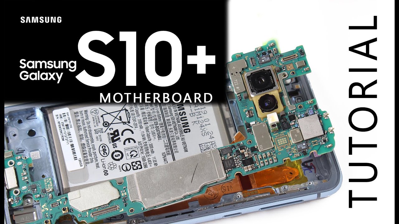 Samsung S10 Plus G975F Motherboard Replacement Tutorial - Wymiana płyty głównej