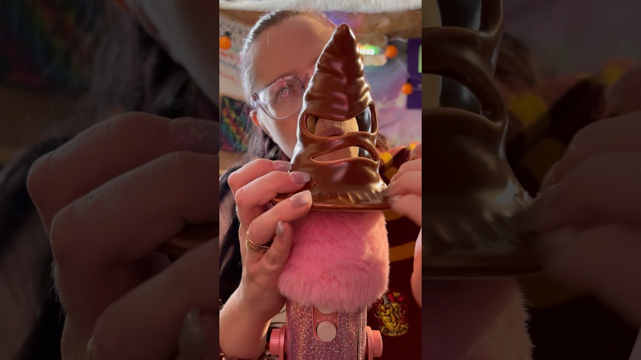 ASMR Harry Potter 🧙sorting hat tapping for relaxing sounds 