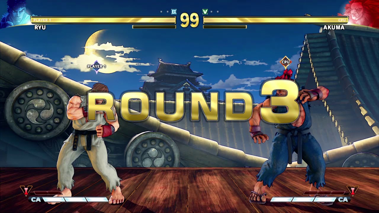 STREET FIGHTER V Ryu vs Akuma