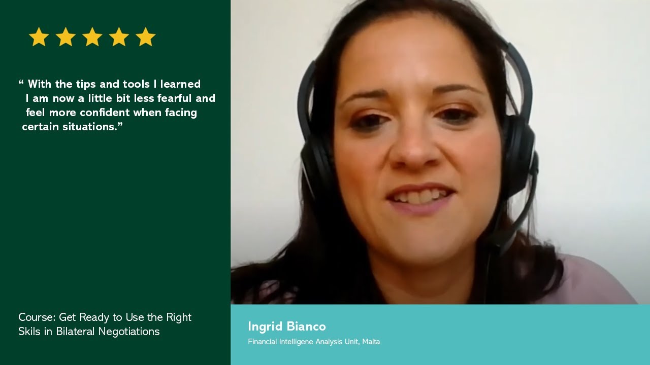 EIPA Testimonial | Get Ready to Use the Right Skills in Bilateral Negotiations with Ingrid Bianco