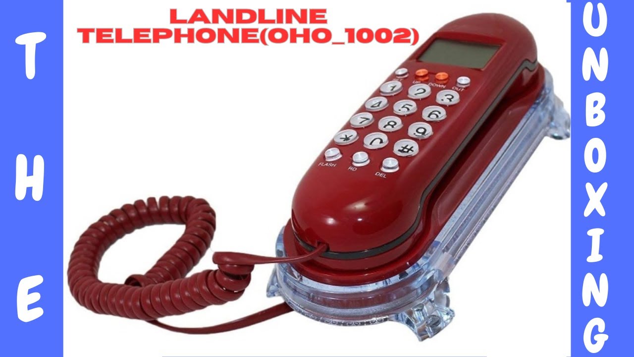 Caller ID Landline phone OHO-1002 | Calling | landline phone | LED light landline phone | Red colour