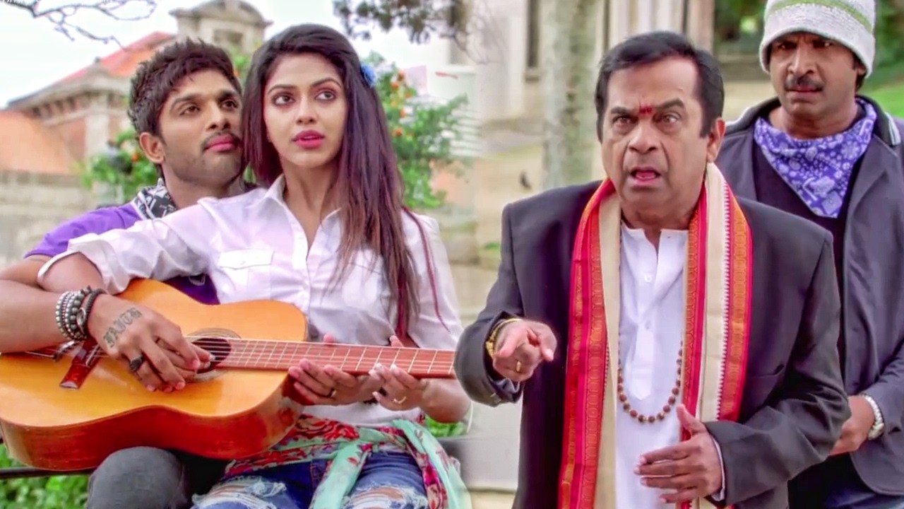 अमला पॉल के चक्कर में ब्रह्मानंदम का मुंह काला हो गया | Dangerous Khiladi 2 फिल्म का Best सीन