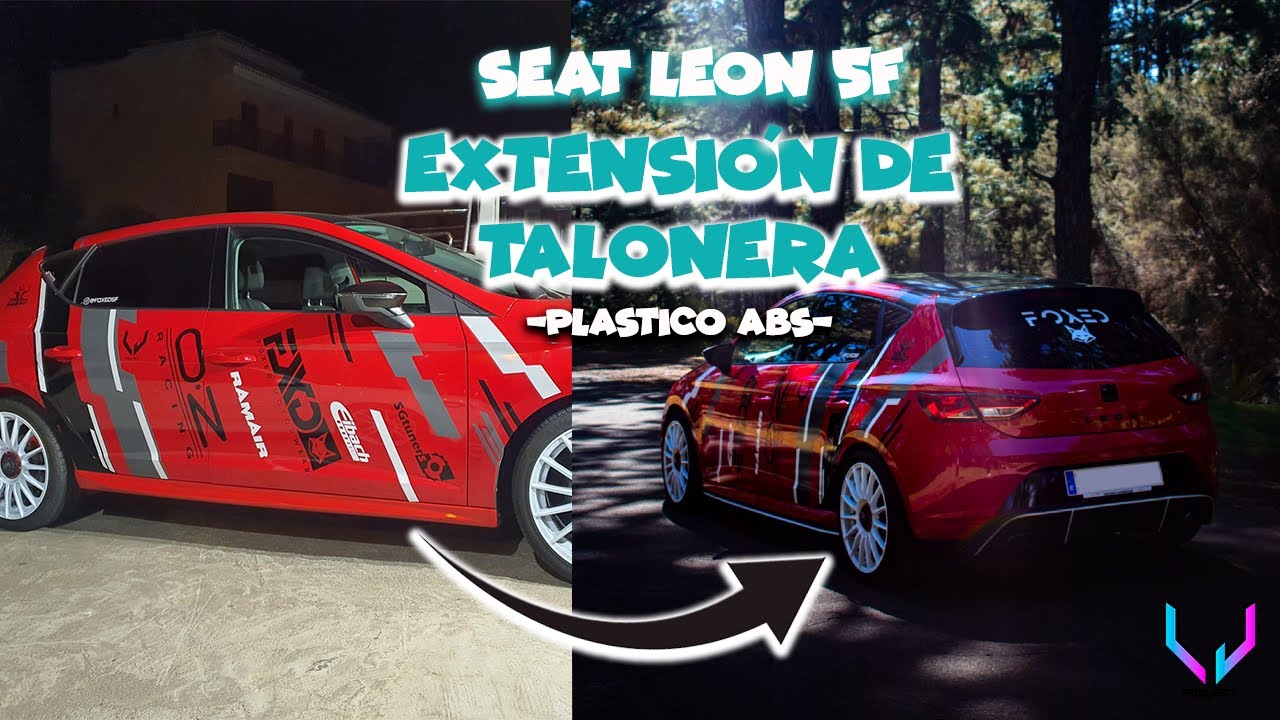 INSTALACI&Oacute;N DE EXTENSI&Oacute;N/ EXTRA TALONERA EN SEAT LEON 5F MK3 ||Luisjorgproject