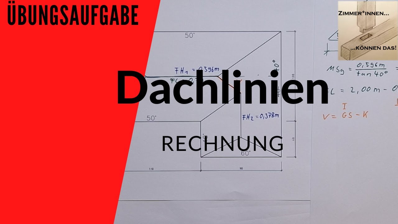 Dachlinien berechnen - Übung