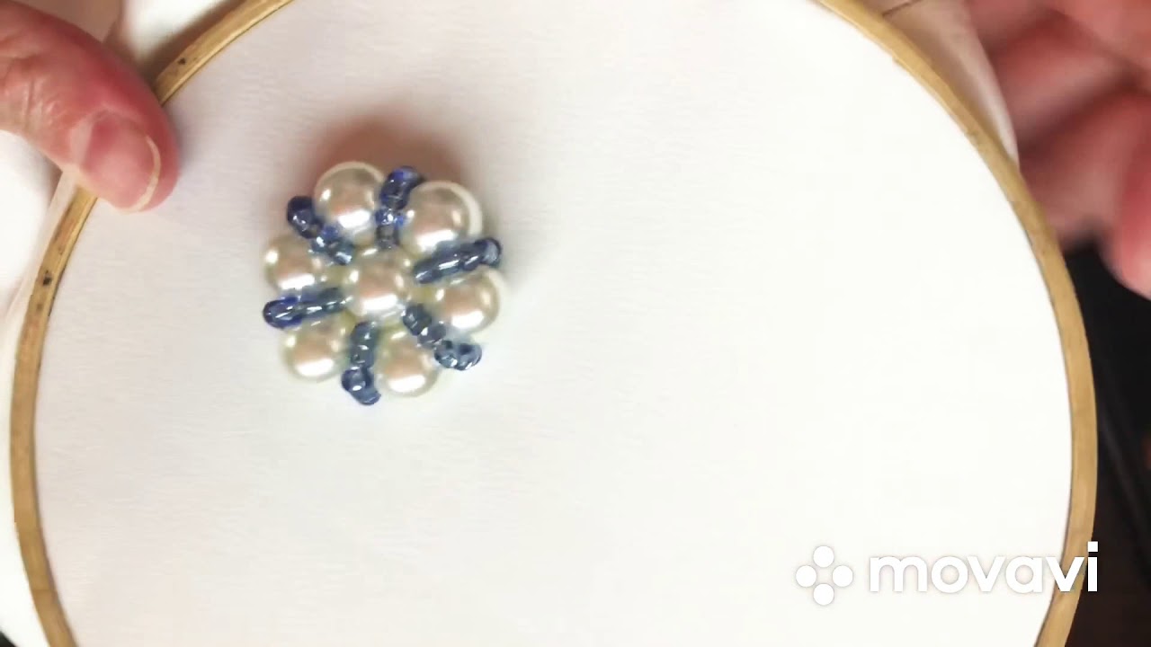 Bordado con perlas