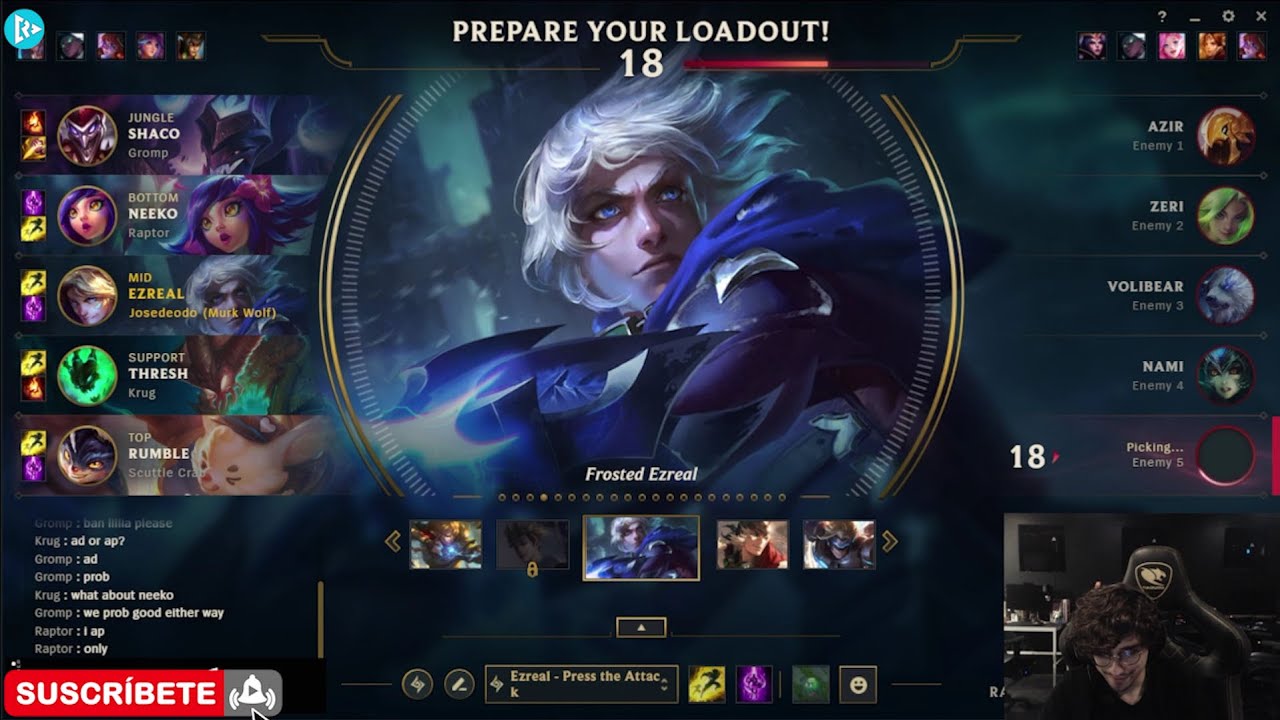 Josedeodo Juega Ezreal Server 