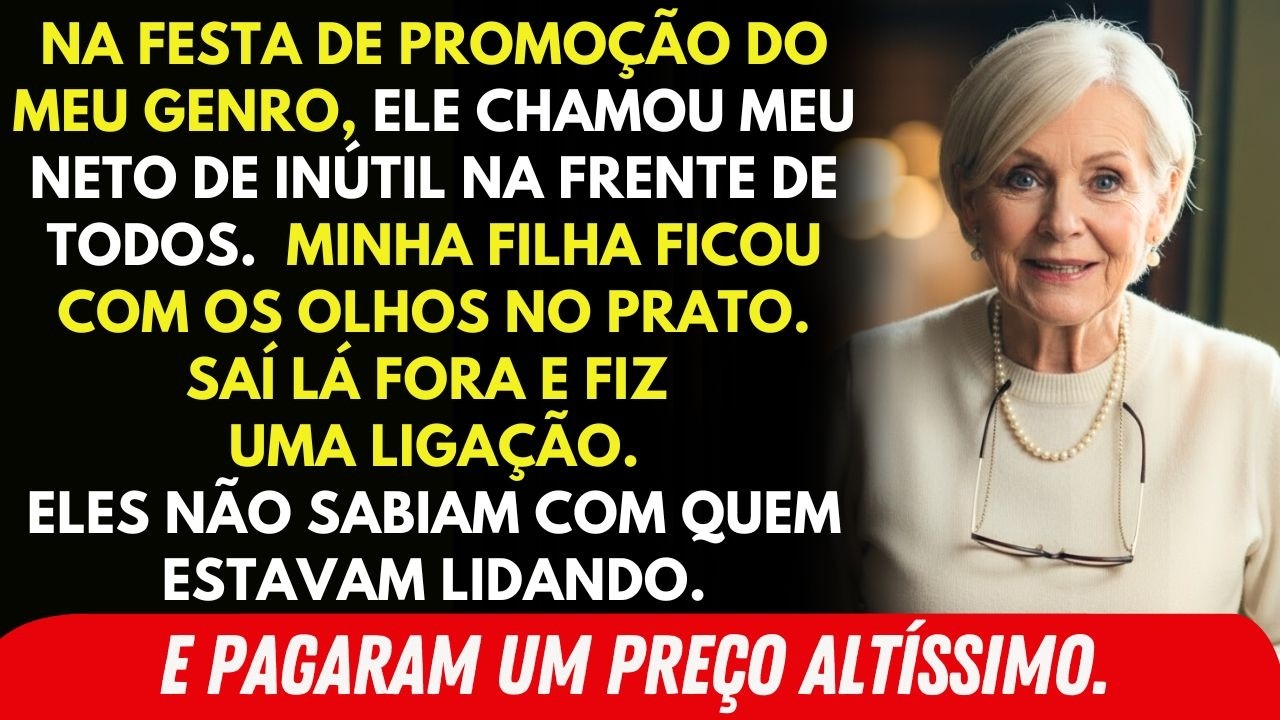 Meu Genro Chamou Meu Neto De Inútil Na Frente De Todos. Minha Filha Ficou Em Silêncio. Desci As...