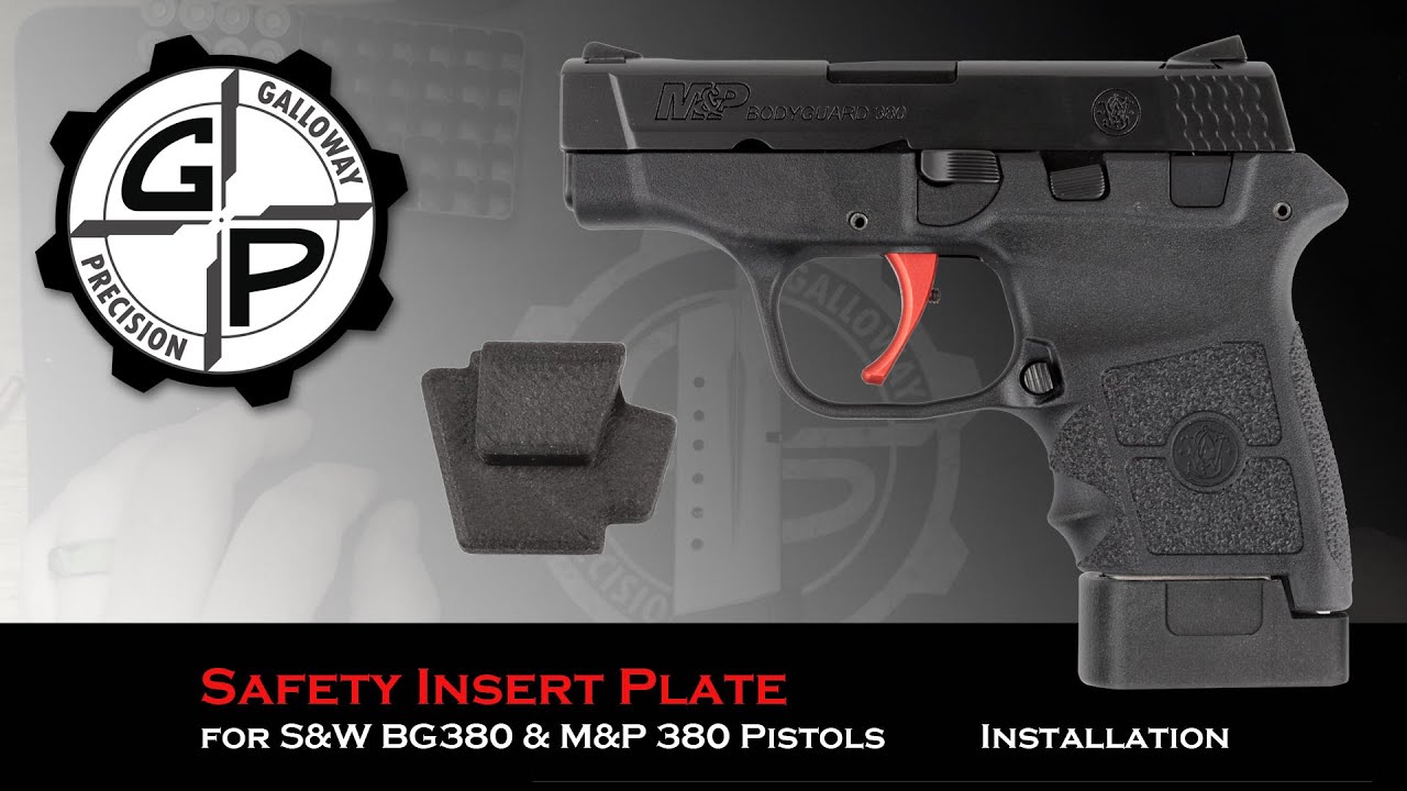 Smith & Wesson Bodyguard 380 Safety Plate Replacement from Galloway Precision