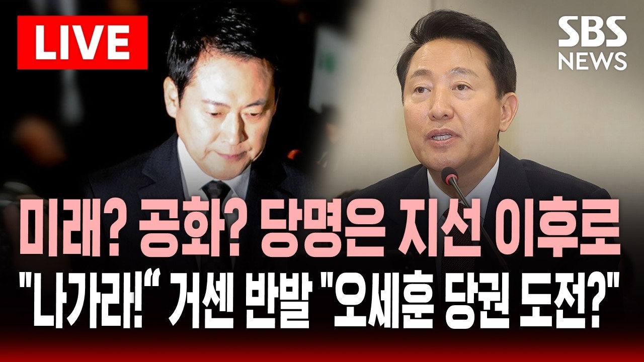 [🔴속보] 새 당명에 '공화당'? 