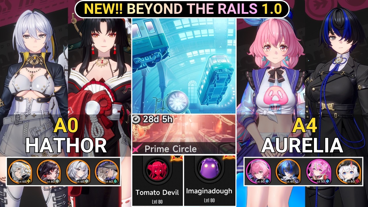 A0 Hathor & A4 Aurelia VS Stage 9 Prime Circle! ALL F2P WP! | Beyond The Rails NTE 1.0