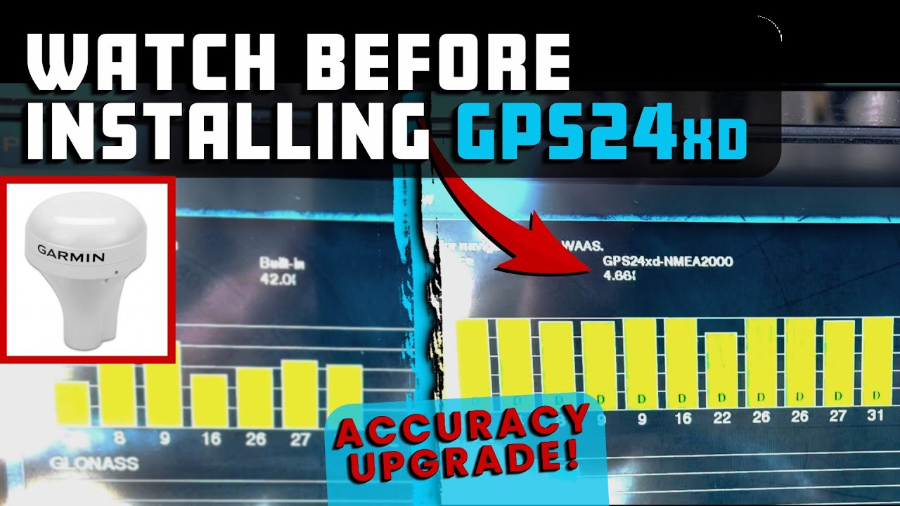 HUGE DIFFERENCE! W/ GARMIN GPS SATELLITE RECEIVER | Installing GPS24xd-NMEA2000