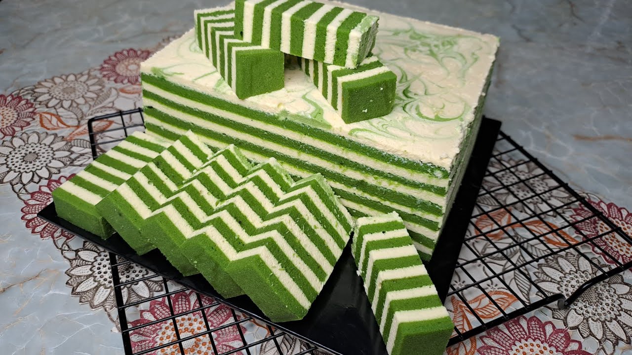 Kek Lapis Green Tea Cheese