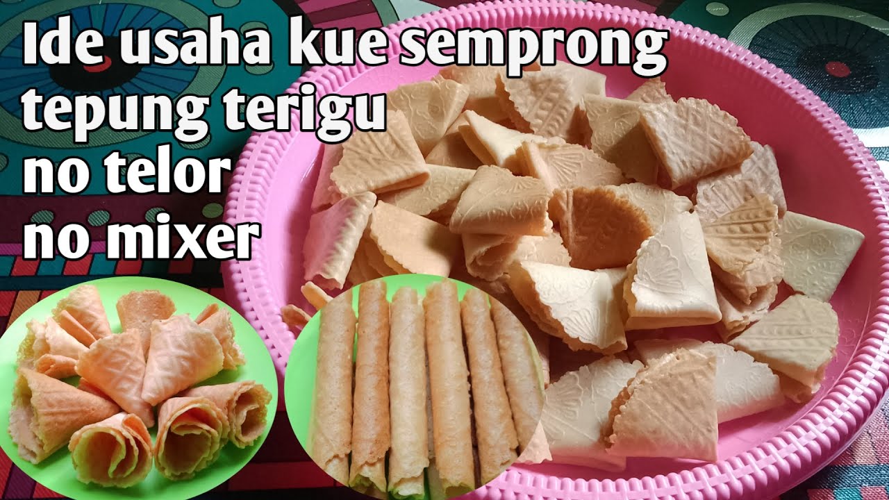 Cara membuat kue semprong wijen anti gagal#kuekering#kuelebaran