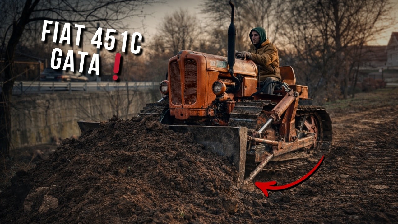 FIAT 451C Montagna GATA de LUCRU😮‍💨! Finalizare Lamă, Suport, Sistem Hidraulic + 💰Țeapa de pe OLX