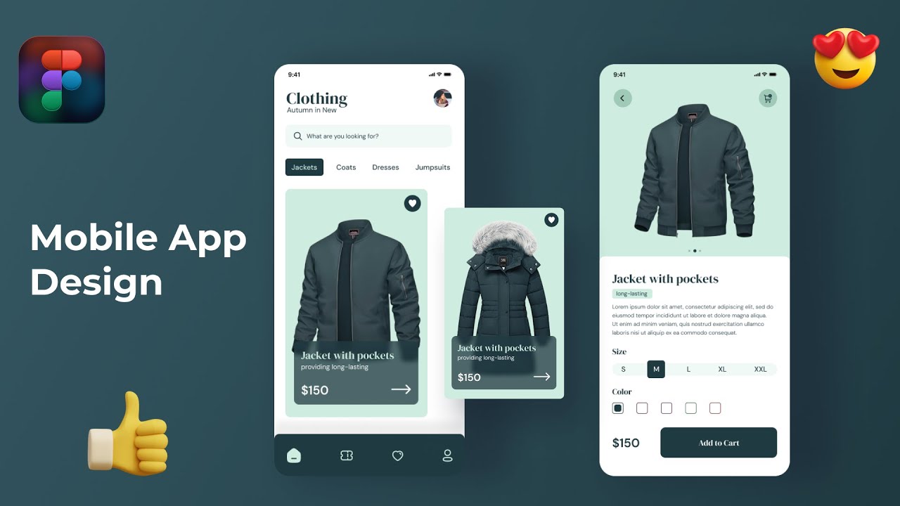 Figma Mobile App Design Tutorial – Clothing Store UI with Prototype