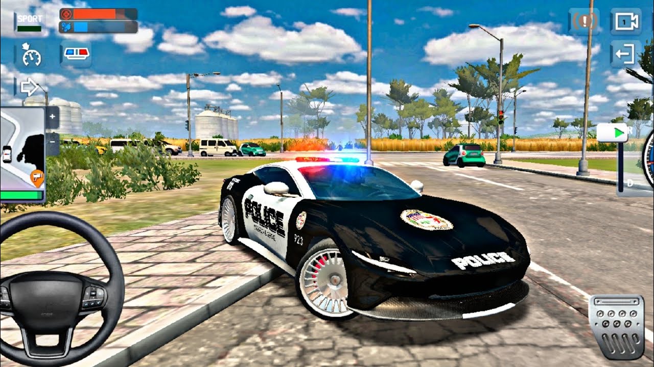 Ferrari Roma American Police Car - Police Simulator 2026 - Driving Game Android Gameplay 