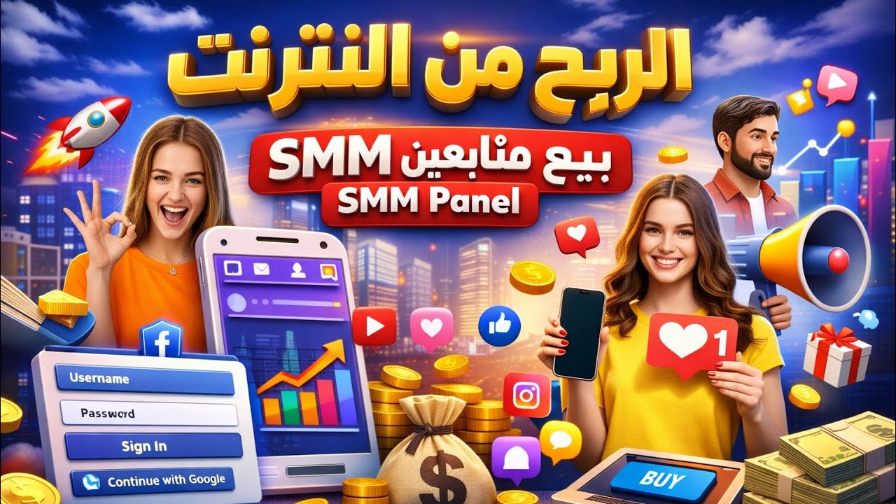 ابده بمشروعك الربح من الانترنت | بيع المتابعين السوشل ميديا SMM Script