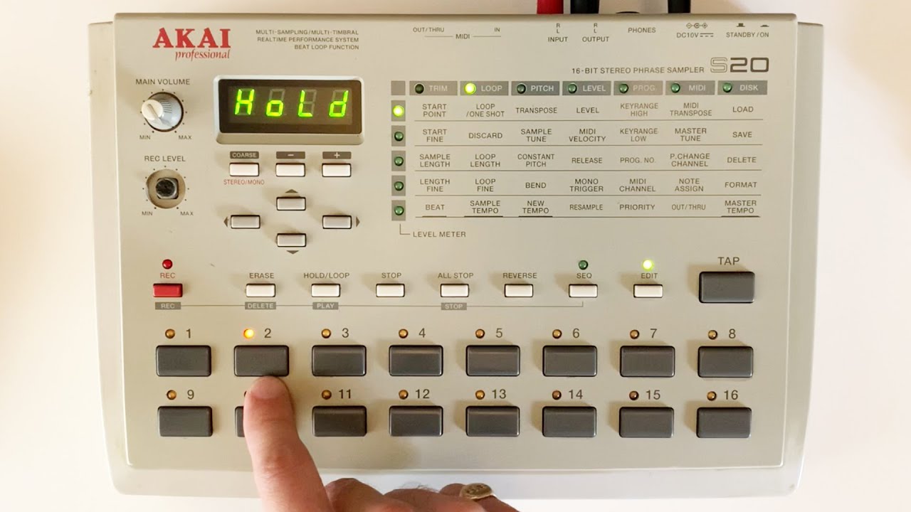 Akai S20 Sampler &bull; How To &bull; Basic Functions (2023)