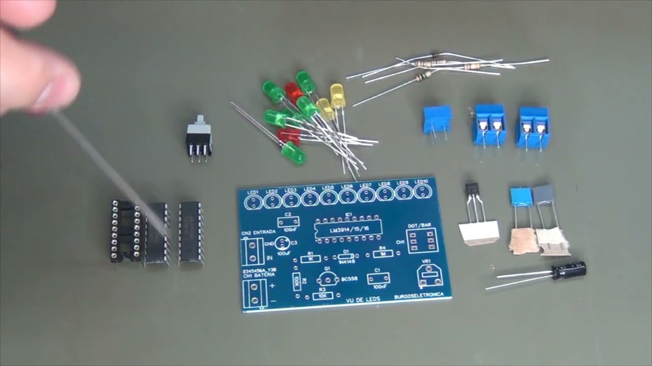 DIY 11 - VU de LEDs com o LM3914/15 | JLCPCB