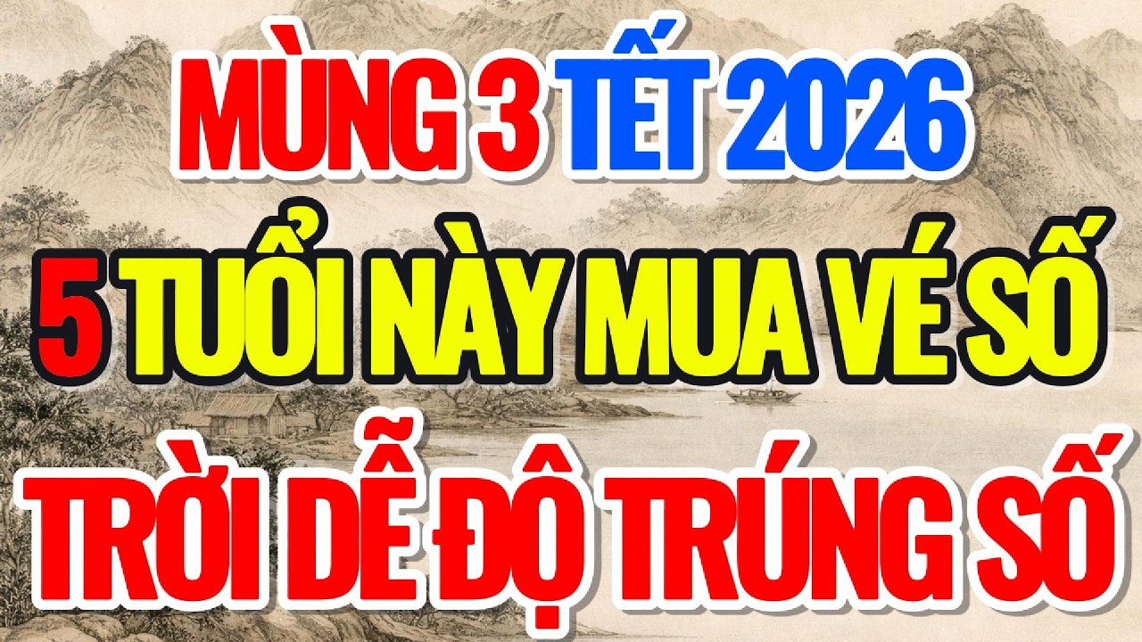 MÙNG 3 TẾT 2026, 5 TUỔI NÀY CỨ MUA VÉ SỐ, TRỜI DỄ ĐỘ TRÚNG SỐ - Lời Phật Dạy #loiphatday #phongthuy