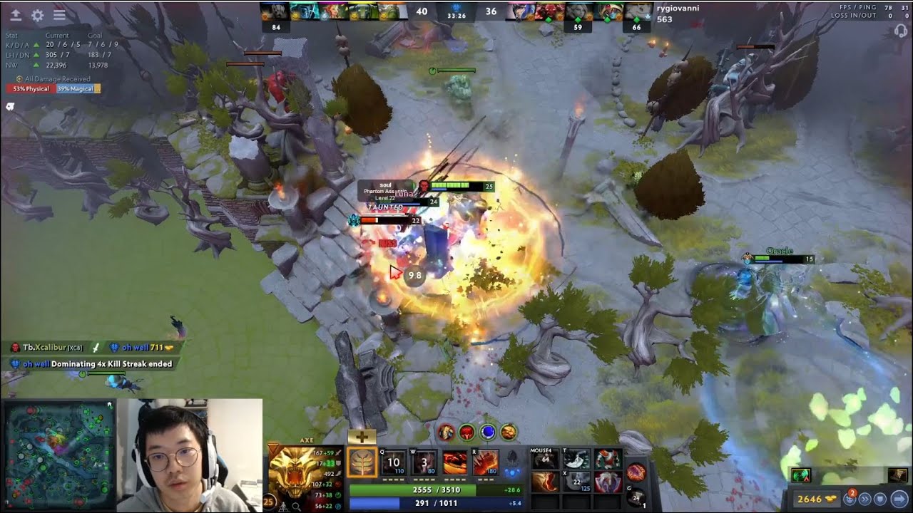 Axe Carry solos enemy team